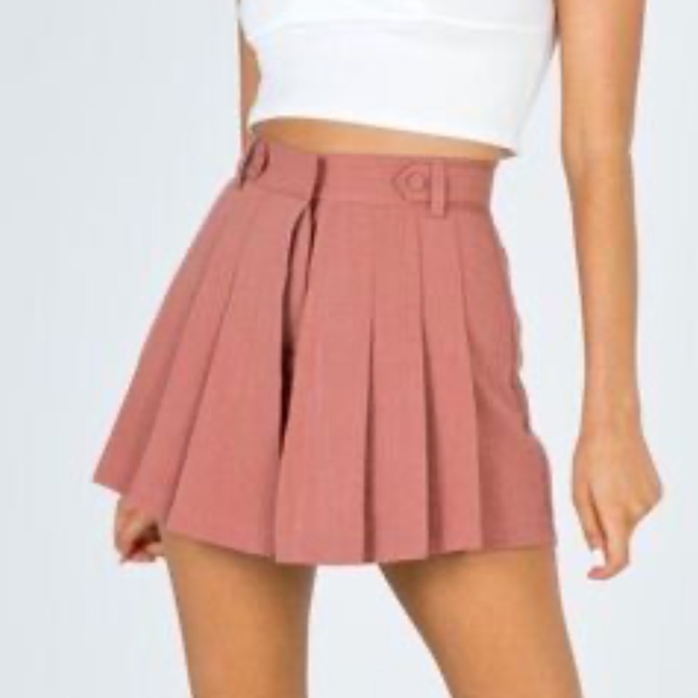 Princess Polly Pleated Pink Skort